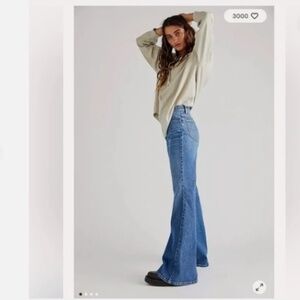 Lee High Rise Stone Mill Bellbottom Flare Jeans